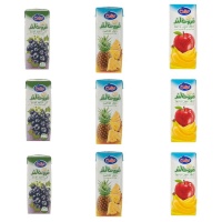  آناناس و سیب موز و انگور میهن - 200 میلی لیتر بسته 9 عددی6327e98795a3b33660